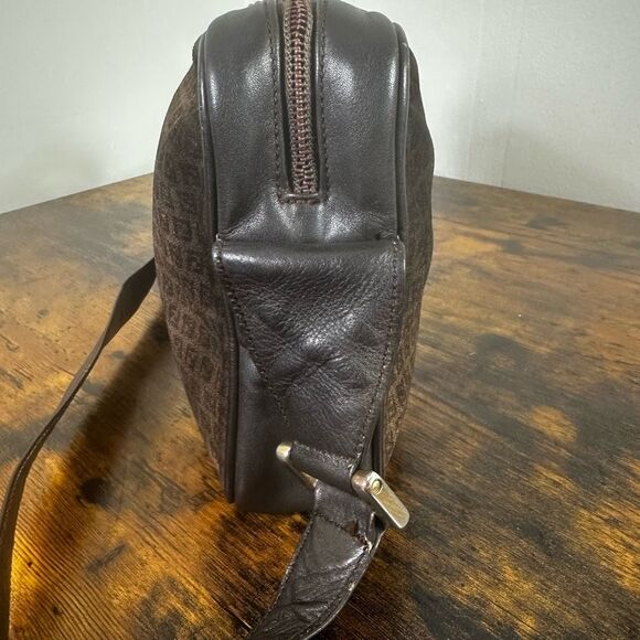 Fendi FF Vintage Suede Leather Shoulder Bag Brown - Picture 5 of 16